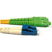 LWL-Patchkabel, Duplex, LC-SC/APC, 9/125 µm SM, 2 m, OS2