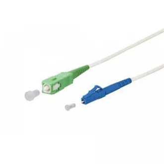 SC/APC - LC/UPC simplex 9/125 SM 5m arm.weiß 3mm B3 LSZH SC/APC - LC/UPC simplex 9/125 SM 5m arm.weiß 3mm B3 LSZH