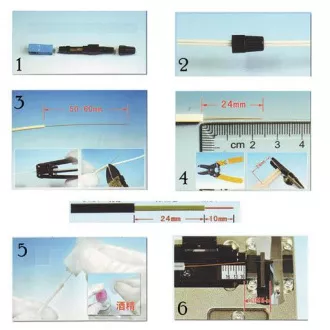 Optischer Stecker SC Schnellmontage 1 Stück (SM und MM) Optischer Stecker SC Schnellmontage 1 Stück (SM und MM)