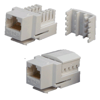 DATACOM Keystone UTP RJ45 Cat5E Dual MINI weiß