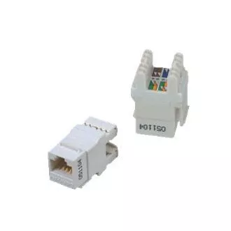 DATACOM UTP Keystone Cat6 weiß Dual Slim rückseitige Aussparung DATACOM UTP Keystone Cat6 weiß Dual Slim rückseitige Aussparung