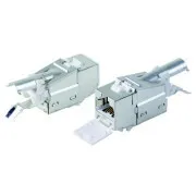 DATACOM STP Keystone 10G RJ45 CAT6A Silber