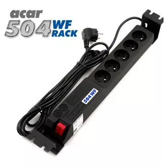 19" Acar 504WF 5x220V-3m schwarz Schalterschutz 19" Acar 504WF 5x220V-3m schwarz Schalterschutz