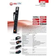 Acar USB 3m Kabel 6 Buchsen 2xUSB Überbrückungsschutz schwarz