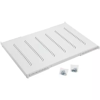 19"-Regal H4 perforiert 1U/650mm,max.150kg grau 19"-Regal H4 perforiert 1U/650mm,max.150kg grau