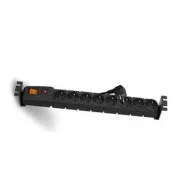 19" Power Panel 8x230V, 3m, Schalter, Überstromschutz, Wärmeschutz, Wärmeschutz.