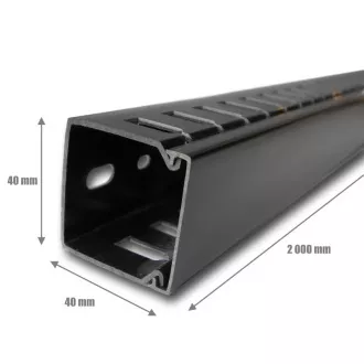 CABLE MANAGER 1U 40x40 (2M) SCHWARZ