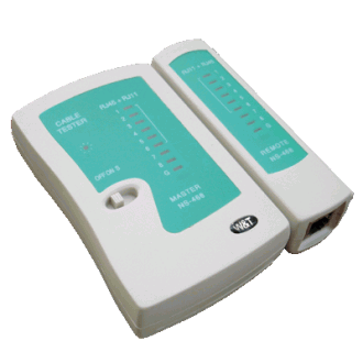 DATACOM Kabeltester LED RJ 45 / RJ 11 / RJ 12