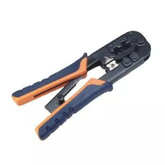 DATACOM Verbindungswerkzeug 6P 8P Ratsche - Griff OR/BL
