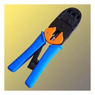 Verbindungszange PROFI Blau 4/6/8p Ratsche