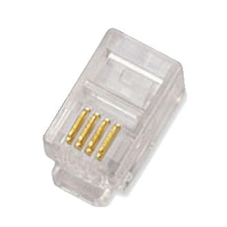 DATACOM Stecker RJ10 UTP Kabel 4p4c bal.100Stk DATACOM Stecker RJ10 UTP Kabel 4p4c bal.100Stk