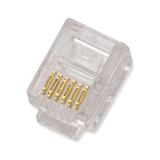DATACOM Stecker RJ12 UTP Kabel 6p6c bal.100Stk