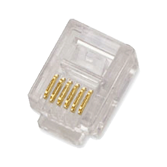 DATACOM Stecker RJ12 UTP Kabel 6p6c bal.100Stk DATACOM Stecker RJ12 UTP Kabel 6p6c bal.100Stk