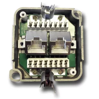 DATACOM STP-Doppeldose über Putz Cat6 FA-1004 DATACOM STP-Doppeldose über Putz Cat6 FA-1004