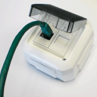 ABB Datenbuchse OUTDOOR IP54 STP CAT5E 2xRJ45 ABB Datenbuchse OUTDOOR IP54 STP CAT5E 2xRJ45
