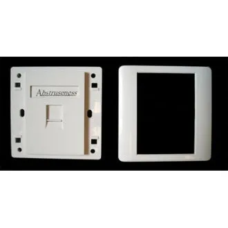 WALL-Platte SA mit Rahmen für 1Keystone (80 x 80)