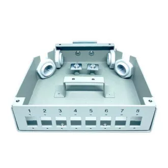 Optikbox 8C für DIN-Schiene 8xSC Simplex Optikbox 8C für DIN-Schiene 8xSC Simplex