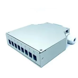 Optikbox 8C für DIN-Schiene 8xSC Simplex Optikbox 8C für DIN-Schiene 8xSC Simplex