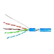 Kabel F/UTP Cat.5e 4x2xAWG24, LS0H Mantel blau, Box 305m