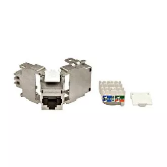 Keystone-Modul RJ45 geschirmt, 10 Gb, Klasse Ea, 4PPoE