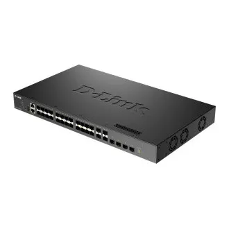 D-Link DXS-3410-32SY/E 10G Layer-3-Stackable-Managed-Switch, 28x 10G SFP , 4x 25G SFP28