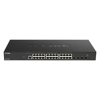 D-Link DXS-1210-28T 24 x 10G Base-T-Ports   4 x 10G/25G SFP28-Ports Smart Managed Switch