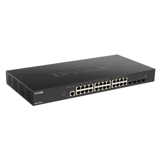 D-Link DXS-1210-28T 24 x 10G Base-T-Ports   4 x 10G/25G SFP28-Ports Smart Managed Switch