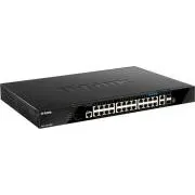 D-Link DGS-1520-28MP 20 GE-PoE-Ports   4 2,5-GE-PoE-Ports   2 10-GE-Ports   2 SFP  Smart-Man-Ports. Switch