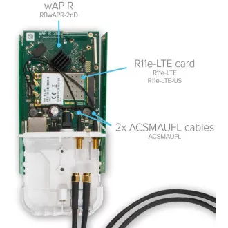 MikroTik Pigtail ACSMAUFL 15cm, U.FL - SMA Buchse