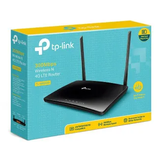 TP-Link TL-MR6400 4G LTE WiFi N Router, 4x FE-Anschlüsse TP-Link TL-MR6400 4G LTE WiFi N Router, 4x FE-Anschlüsse