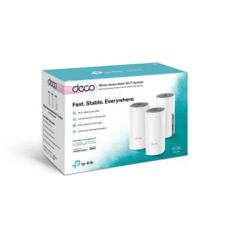 TP-Link AC1200 Whole-home Mesh WiFi System Deco E4(3er-Pack), 2x10/100 RJ45 - Gebraucht TP-Link AC1200 Whole-home Mesh WiFi System Deco E4(3er-Pack), 2x10/100 RJ45 - Gebraucht