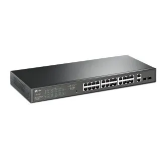 TP-Link TL-SG1428PE Rack-Switch mit 24 Gb-POE -Ports (250 W), 2 Gb-Non-POE-Ports und 2 SFP-Ports TP-Link TL-SG1428PE Rack-Switch mit 24 Gb-POE -Ports (250 W), 2 Gb-Non-POE-Ports und 2 SFP-Ports