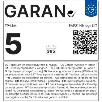 TP-Link EAP211-Bridge-Kit 5 GHz AC867 AP für den Innen- und Außenbereich TP-Link EAP211-Bridge-Kit 5 GHz AC867 AP für den Innen- und Außenbereich