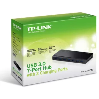 TP-Link 7 Ports USB 3.0 Hub 2 USB-Ports zum Aufladen TP-Link 7 Ports USB 3.0 Hub 2 USB-Ports zum Aufladen