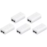 Ubiquiti POE-24-12W-G-WH,GB PoE Injektor,24V/0.5A(12W),5er Pack