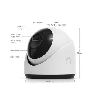 Ubiquiti UVC-G6-Turret-W - UniFi Protect G6 Turret, weiß Ubiquiti UVC-G6-Turret-W - UniFi Protect G6 Turret, weiß