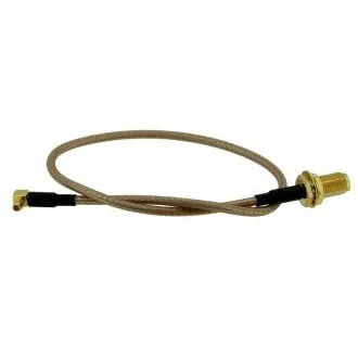 Pigtail 25cm RG316 MMCX - RSMA Buchse (Pin) Pigtail 25cm RG316 MMCX - RSMA Buchse (Pin)