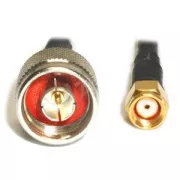 Pigtail 1m RSMA-Stecker (Loch) - N-Stecker
