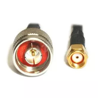 Pigtail 1m RSMA-Stecker (Loch) - N-Stecker