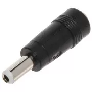 Reduzierstück für DC-Netzteile, wandelt 2,1mm DC-Klinkenstecker in 2,5mm - gerade