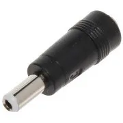 Reduzierstück für DC-Netzteile, wandelt 2,1mm DC-Klinkenstecker in 2,5mm - gerade