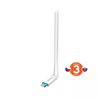 Tenda U2v5 AX300 WiFi 6 USB Adapter, 286 Mbps, 802.11ax/b/g/n, 6 dBi, Soft AP, Win 7/10/11, Linux