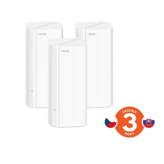Tenda Nova EX12 (3er-Pack) WiFi6 AX3000 Mesh Gigabit System, 9xGLAN/GWAN, WPA3, VPN, SMART CZ Anwendung