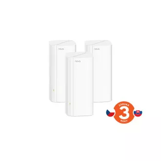 Tenda Nova EX12 (3er-Pack) WiFi6 AX3000 Mesh Gigabit System, 9xGLAN/GWAN, WPA3, VPN, SMART CZ Anwendung