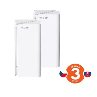Tenda Nova MX21 Pro (2er-Pack) WiFi6E AXE5700 Mesh Gigabit System, 6x GLAN/GWAN, WPA3, VPN, CZ app