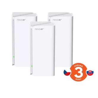 Tenda Nova MX21 Pro (3er-Pack) WiFi6E AXE5700 Mesh Gigabit System, 9x GLAN/GWAN, WPA3, VPN, CZ app Tenda Nova MX21 Pro (3er-Pack) WiFi6E AXE5700 Mesh Gigabit System, 9x GLAN/GWAN, WPA3, VPN, CZ app