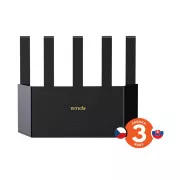 Tenda TX2L Pro AX1500 WiFi 6 Mesh Router, 1x GWAN, 3x GLAN, IPv6, 5x 6dBi Antenne, WPA3, CZ App