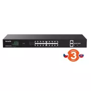 Tenda TEG1120P-16-150W PoE  Gigabit Switch 16x 1Gbps PoE  802.3af/at   2x SFP   2x RJ45, 135W, Rack