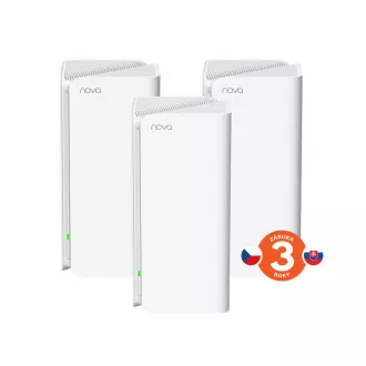 Tenda Nova MX15 Pro (3er-Pack) WiFi 6 AX5400 Mesh Gigabit System, 9x GLAN/GWAN, WPA3, VPN, CZ app