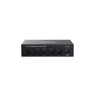 Tenda TEG1005M - 5x 10/100/1000 Mbps Metall Switch, lüfterlos - Lüfterlos, 6 kV Schutz
